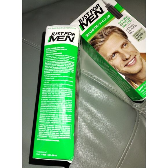 Just For Men 2 Pack Dark Blonde/ Light Brown NIB Damaged Box Hair Color - Picture 2 of 8